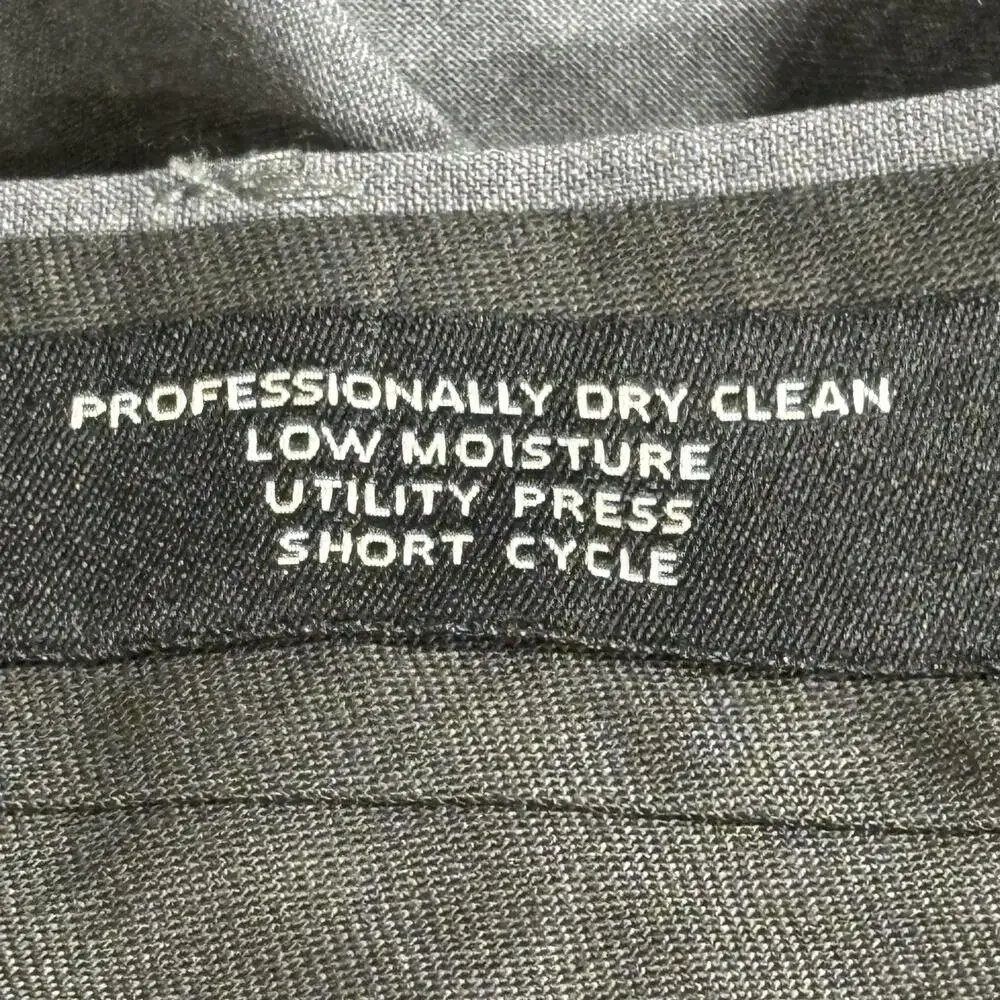 Jos A Bank Pants Mens 41 Long Gray 100% Wool Dress Pleated Front Slacks